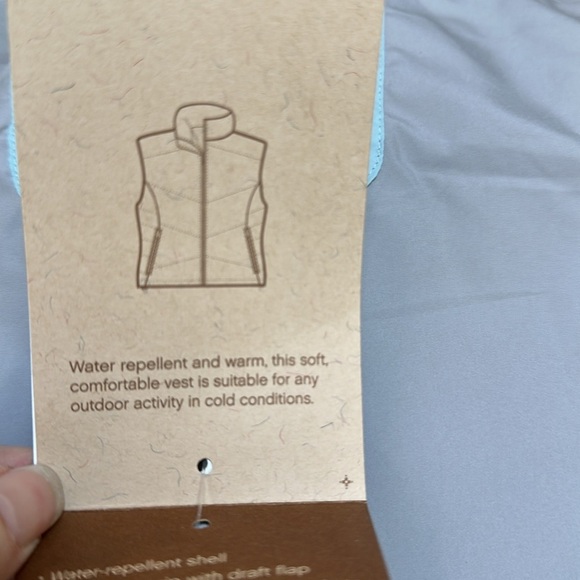 Eastern Mountain Sports Women’s Glacier Down Vest Cloud NWT Zipper Pockets Flaw - Picture 12 of 16